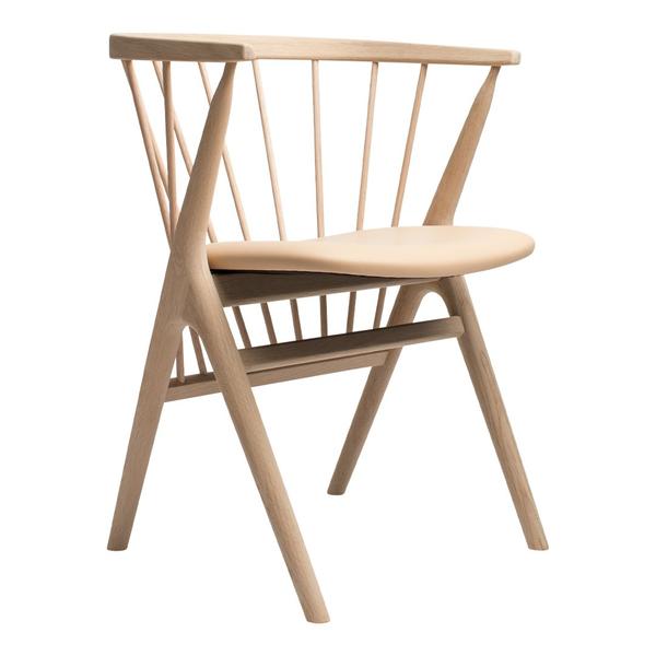 042 Sibast No 8 DINING CHAIR twisted soap senegal honey leather packshot grande