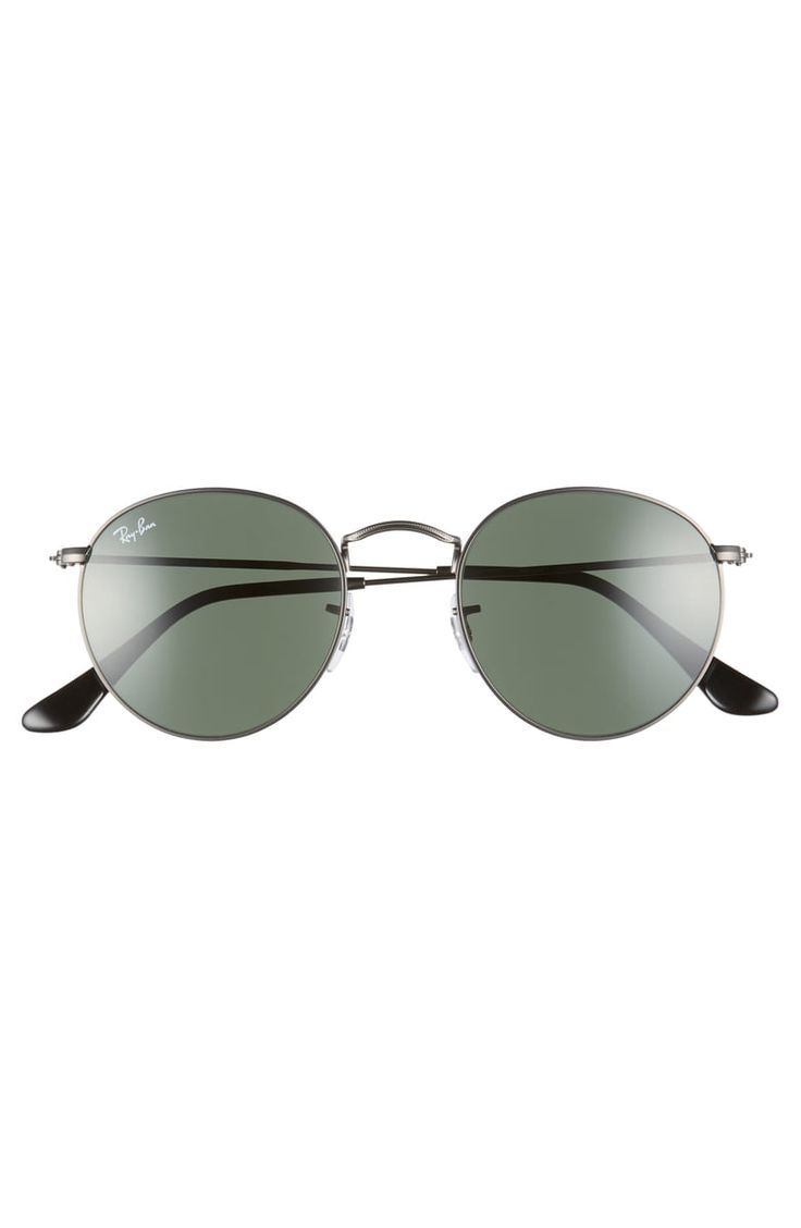Icons 50mm Round Metal Sunglasses