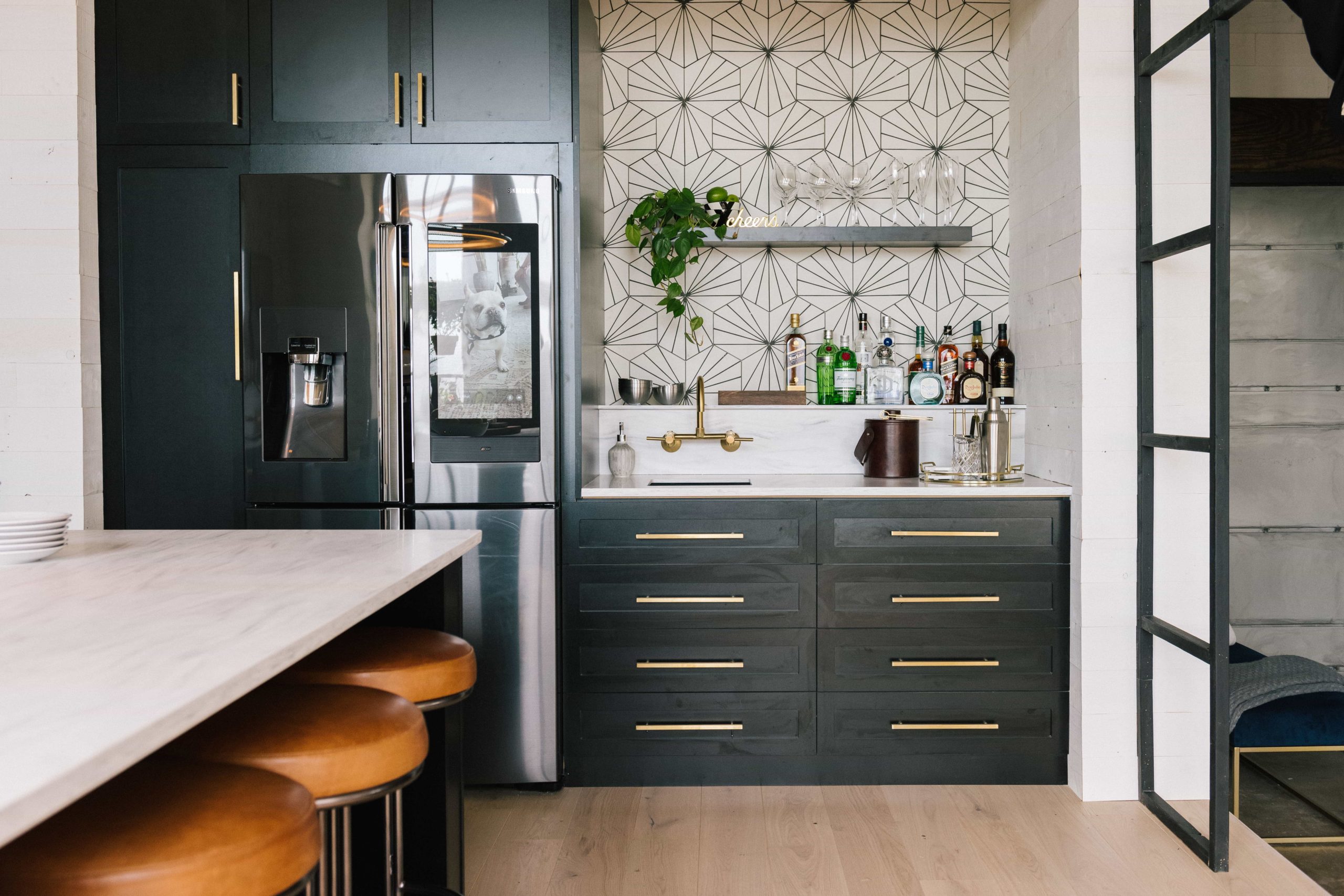 Bobby Berk Loft Kansas Queer Eye Industrial Mid Century Eclectic Kitchen Bright Clean 5 scaled