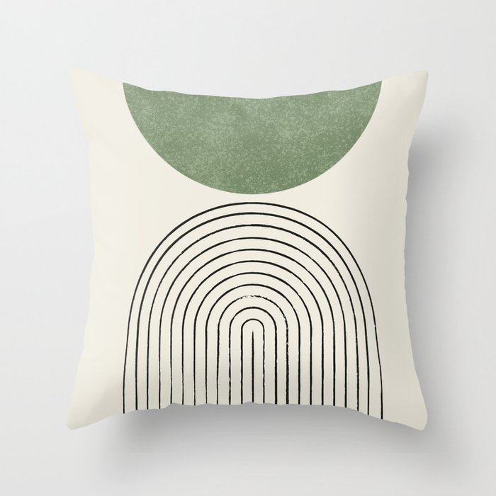 arch balance green pillows