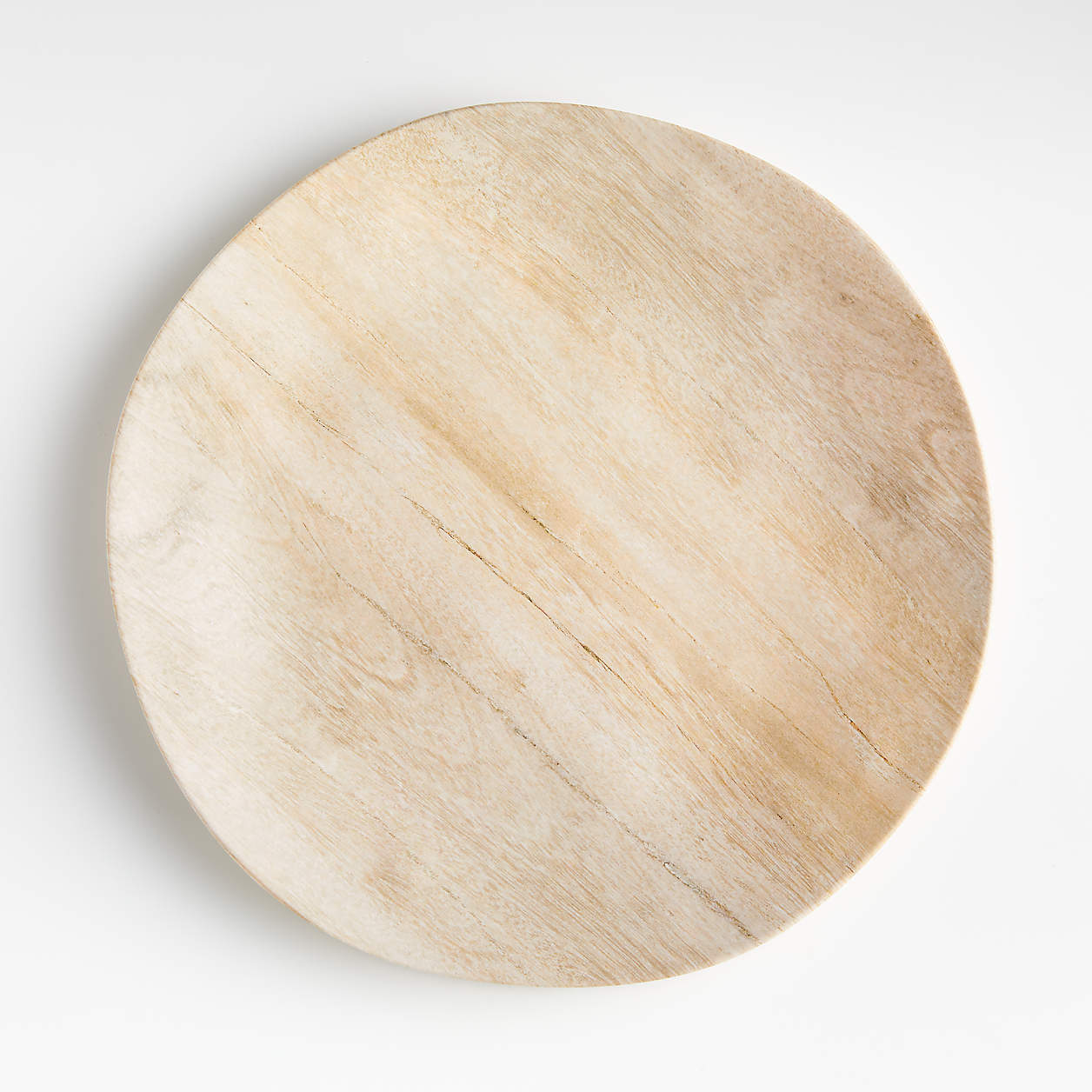 faux bois melamine dinner plate