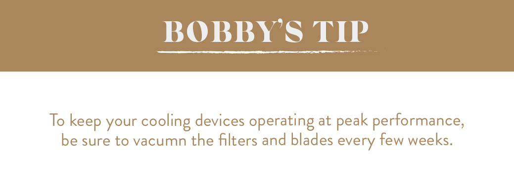 Bobbys Tip. Coolling Fans