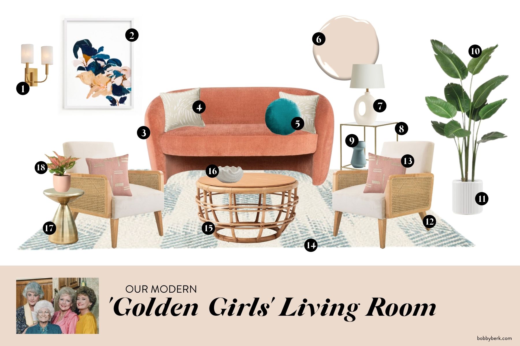 Bobby Berk TV Living Rooms Golden Girls Modern 1
