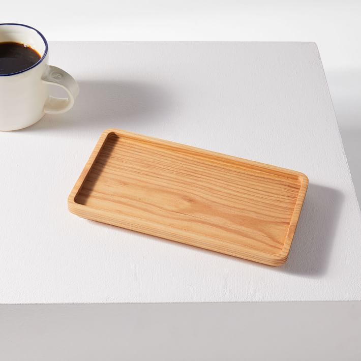 holler design wood coffee tray o