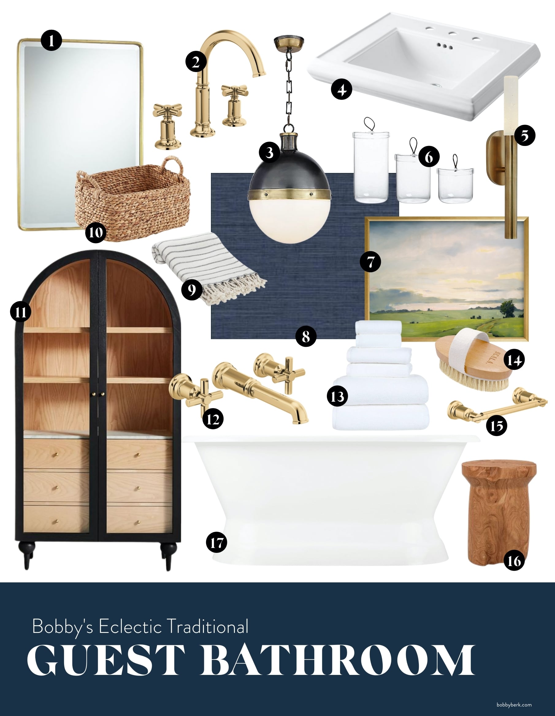Bobby Berk Eclectic Traditional Guest Bedrooms Bath Interiors Roundup 1