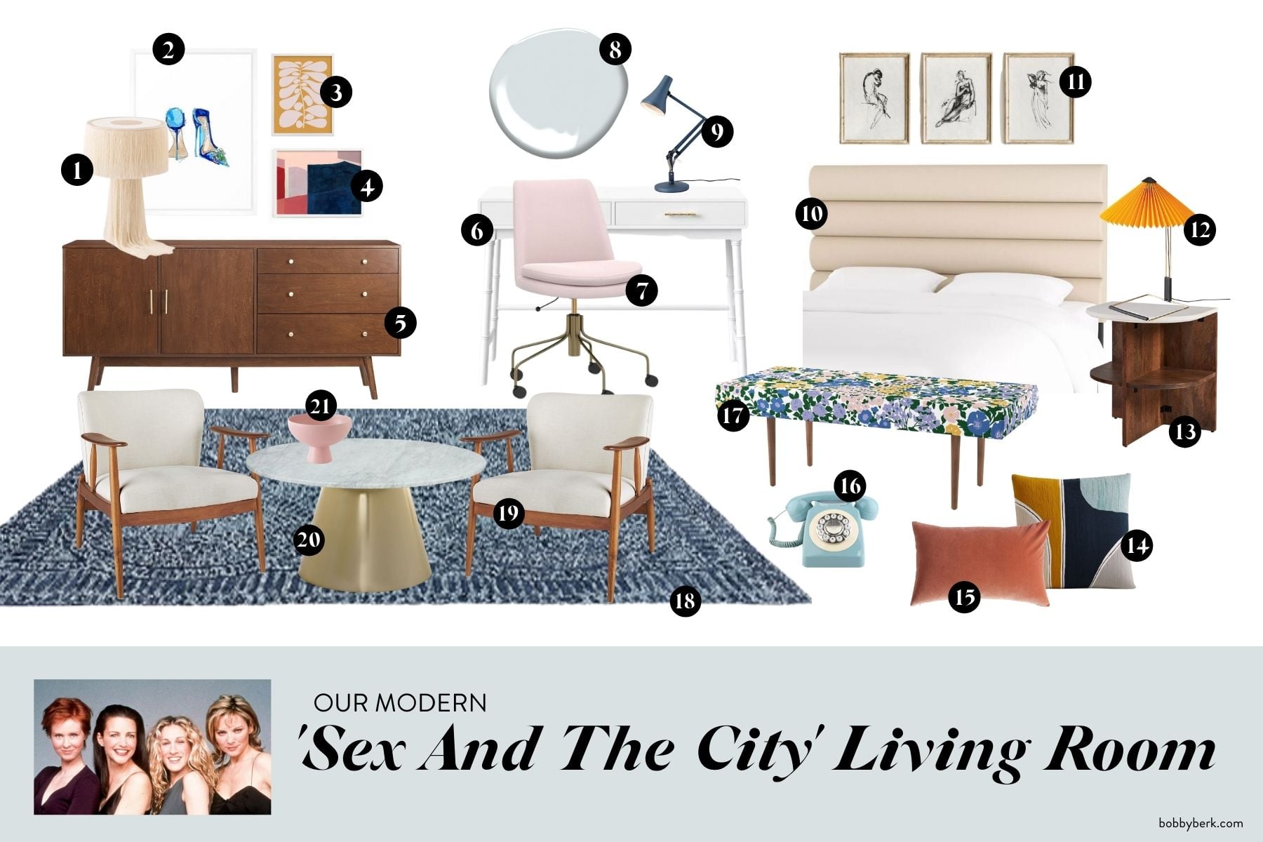 Bobby Berk TV Living Rooms Sex And The City Reimagined