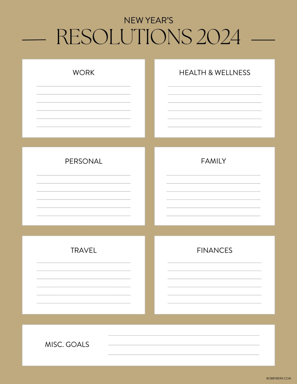 The Easy Printable Guide To Help Keep Your New Year's Resolutions ...
